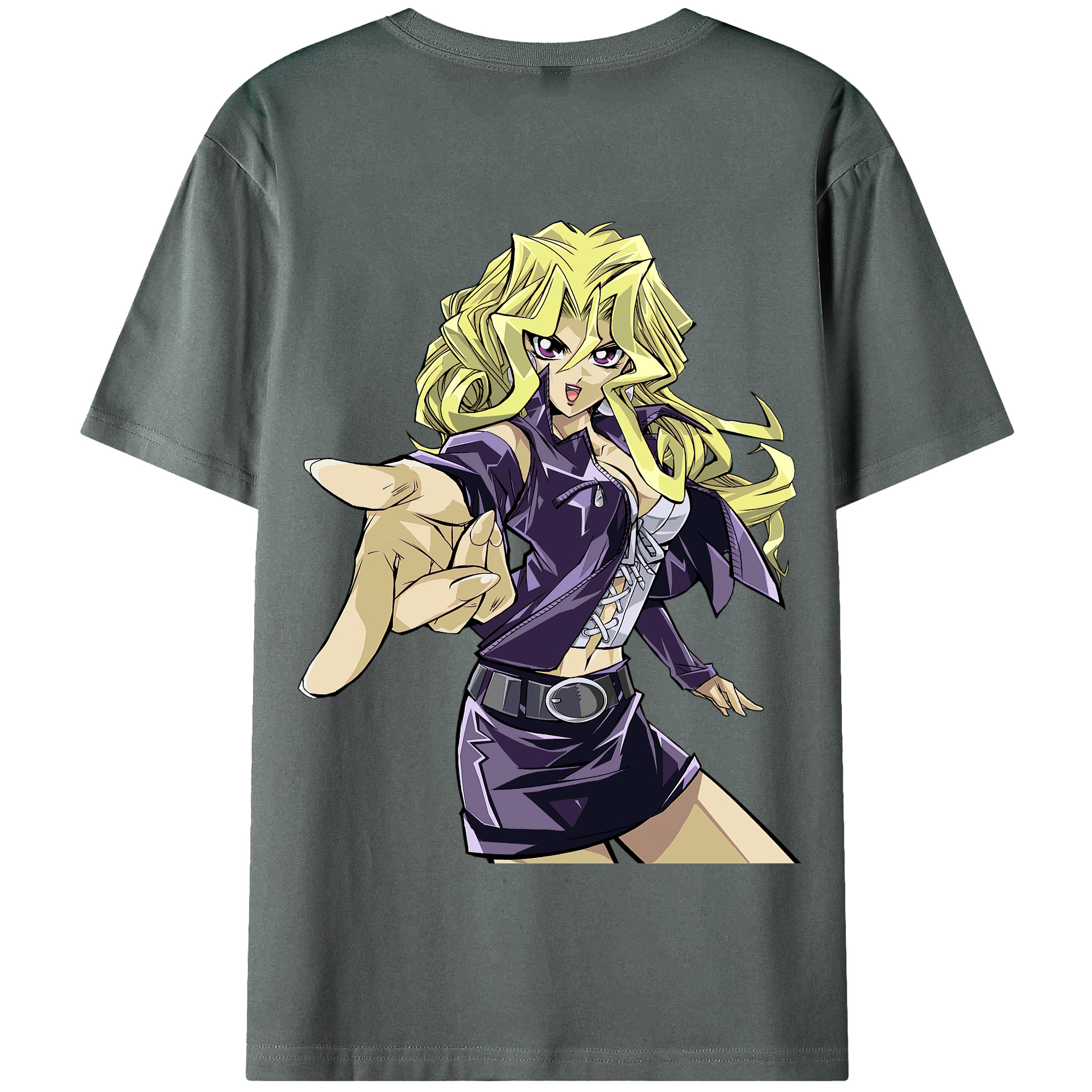 （画像用） 遊☆戯☆王 Yu-Gi-Oh! 綿100％半袖Tシャツ（背面プリント）